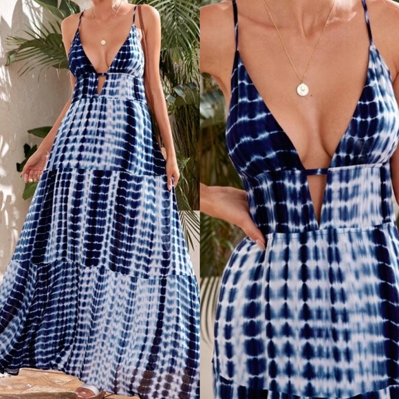 Boho tie dye maxi dress - Picture 3 of 5